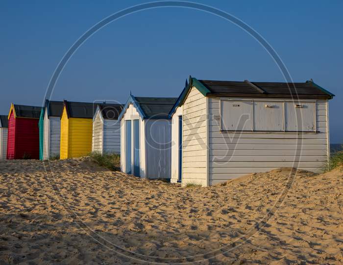 Colourful Beach Huts At Southwold
