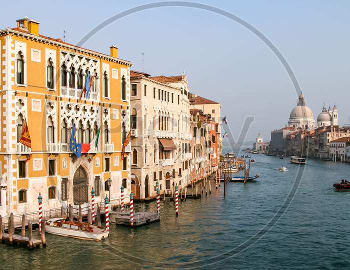 View Down The Grand Canal In Venice