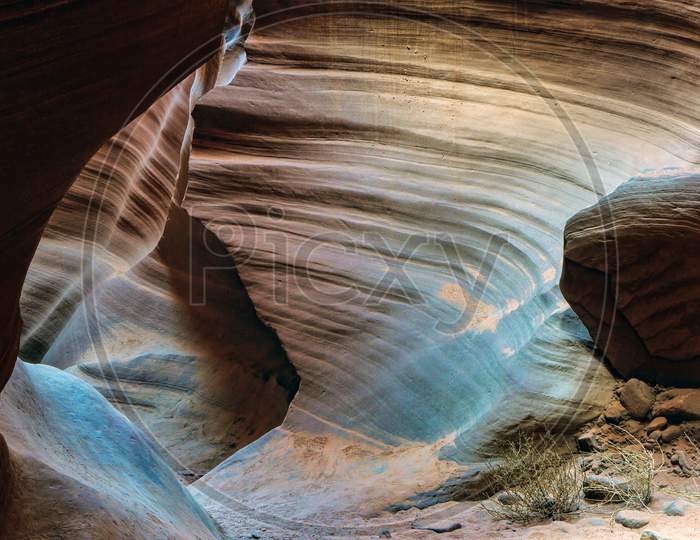 Boulders In Antelope Canyon