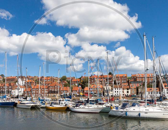 Yachts Moored In Whitby
