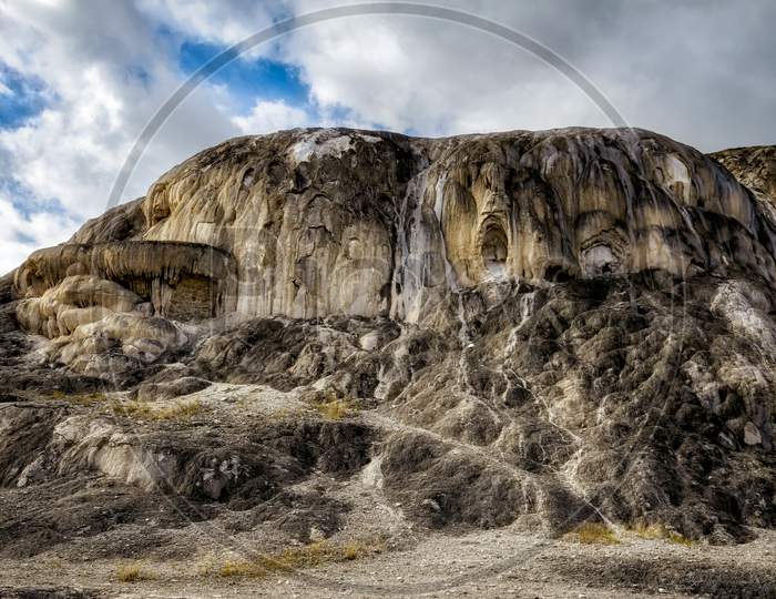 Large Mound At Mammoth Hot Springs