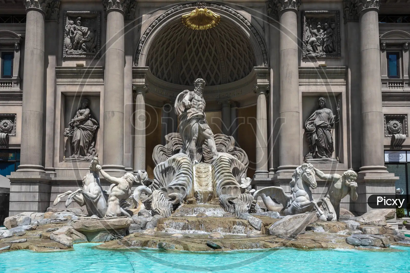 Cheesy Statues at the Forum Shops, Caesars Palace, is a lux…