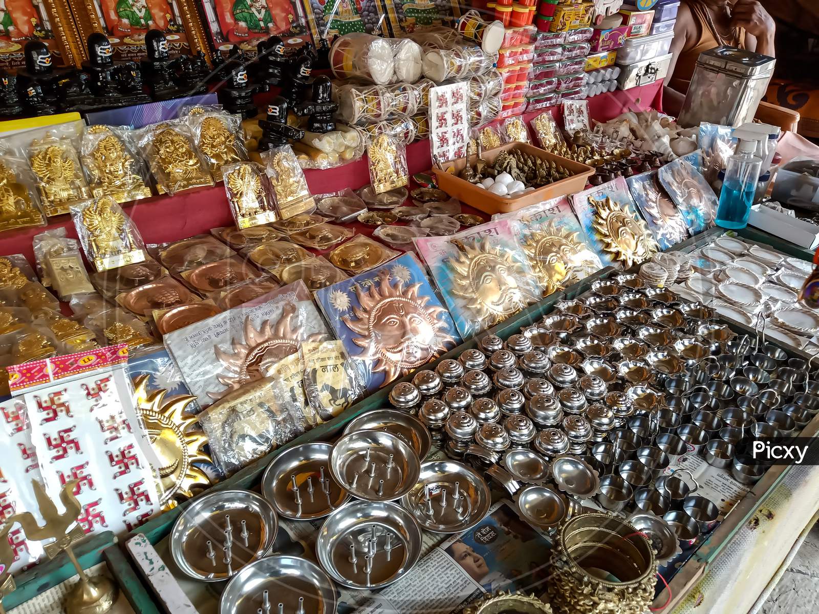 Traditional objects street market store