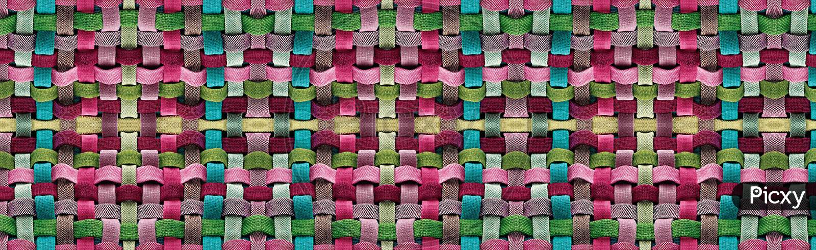 Colorful Abstract Checks Digital Design Background Allover