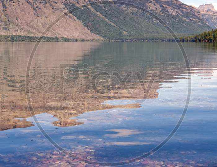 View Of Lake Mcdonald In Montana