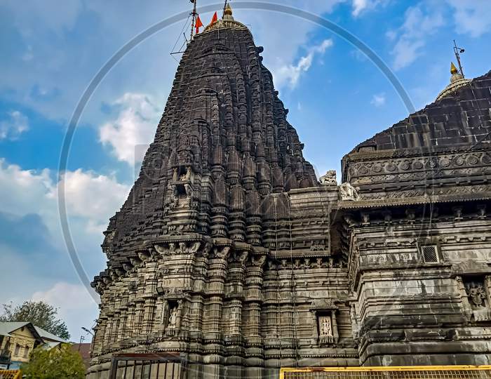 Nashik Maharashtra India 16 January 2021 : Trambakeshwar Mahadev Temple In Nashik