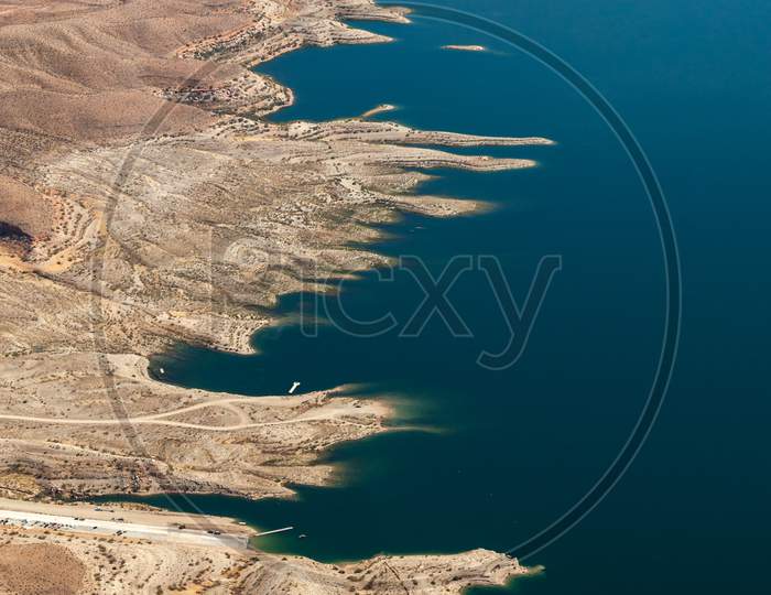 Aerial View Of Lake Mead