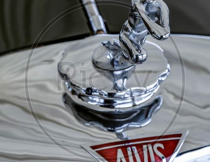 Bonnet Of An Old Alvis Automobile