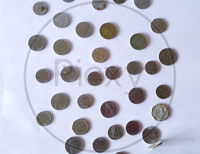 Indian Old Coins Collection Money