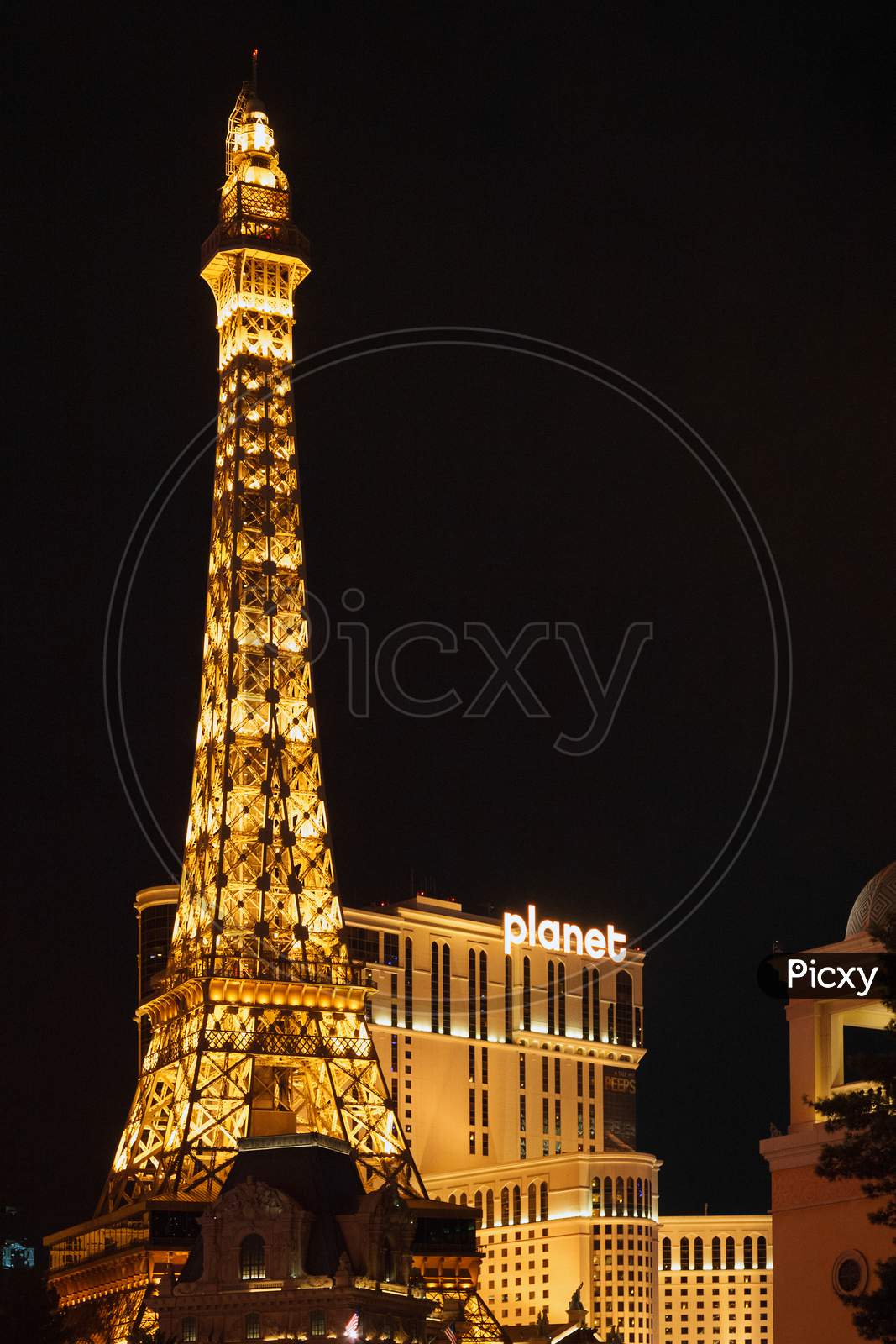 Eiffel Tower Replica At The Paris Hotel Las Vegas