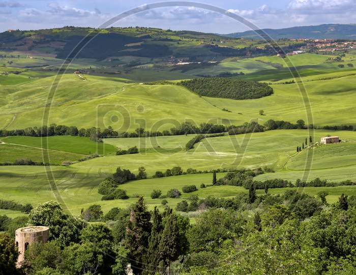 Countryside Of Val D'Orcia Near Pienza