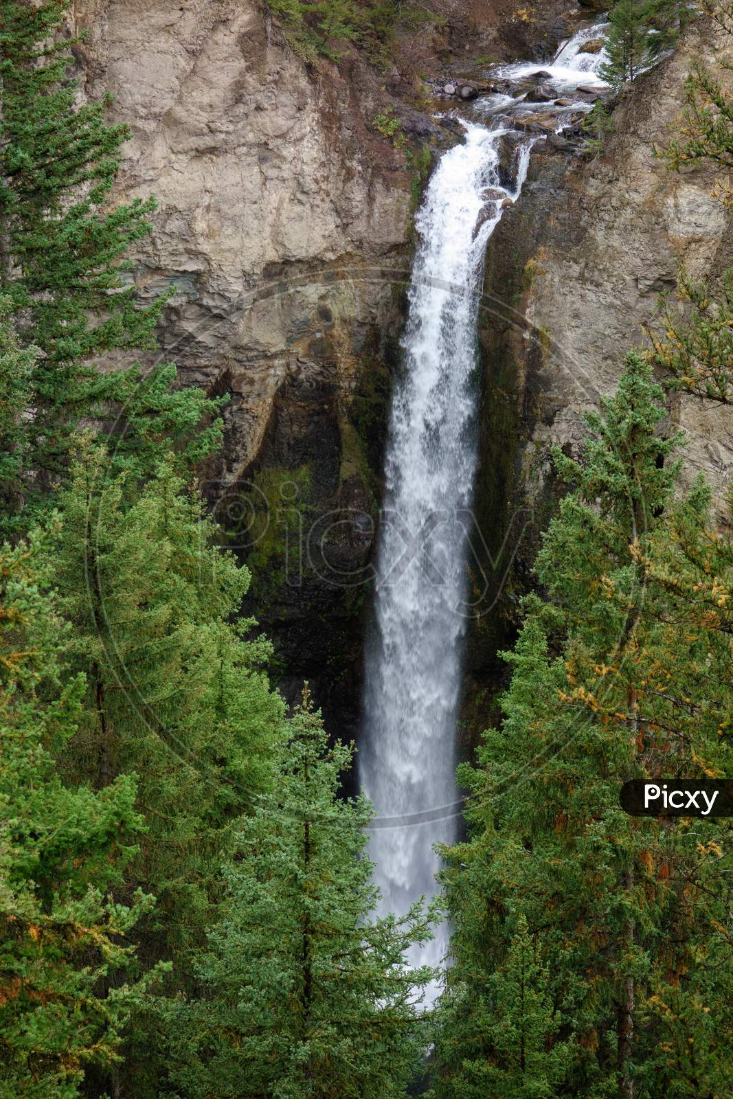 Tower Falls In Yellowstone National Park