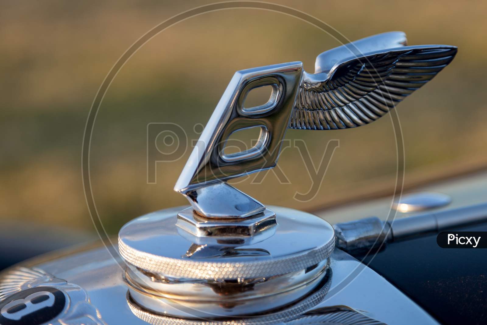 Close-Up Modern Bentley Badge