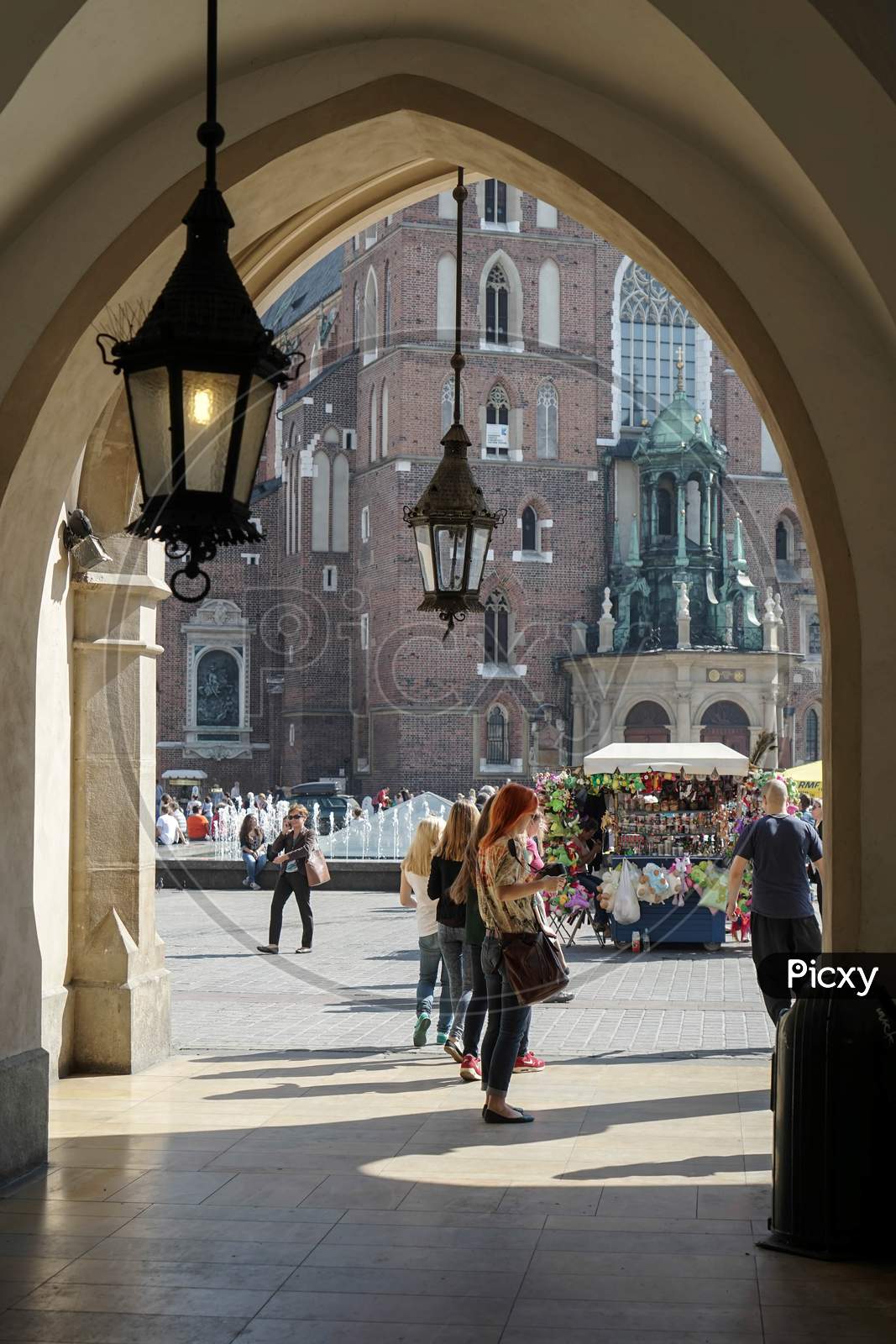 View Of Market Square From The Cloth Hall In Krakow