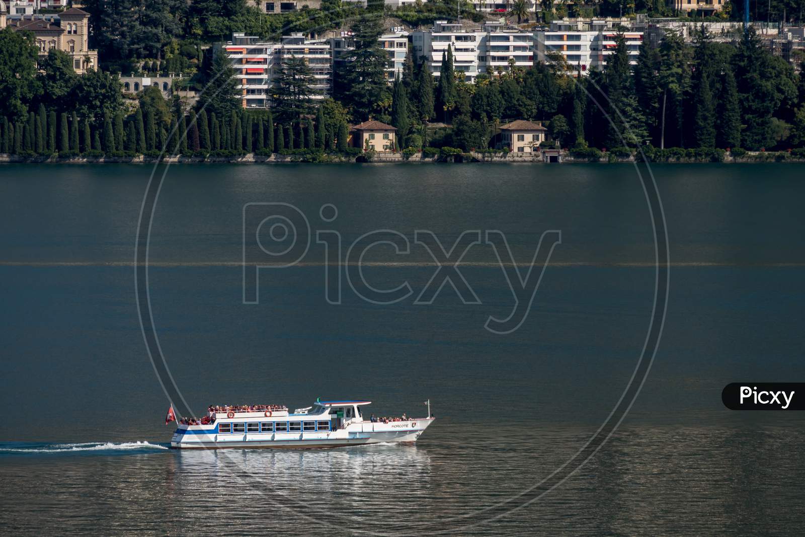 Ferry On Lake Lugano