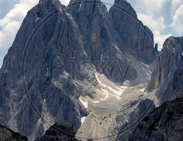 View Of The Three Peaks In The Dolomites