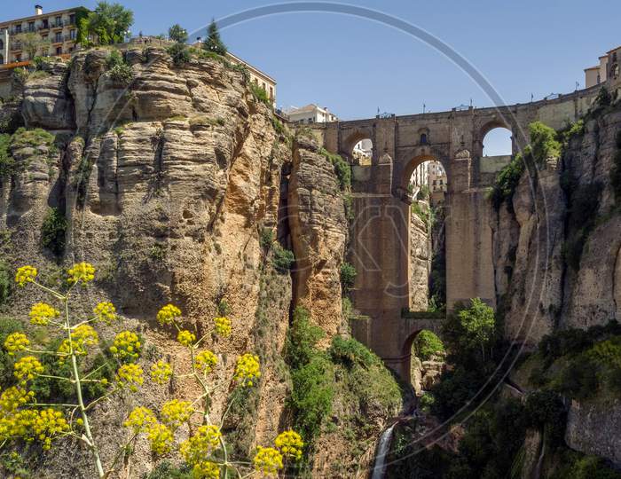 Ronda, Andalucia/Spain - May 8 : View Of The New Bridge In Ronda Spain On May 8, 2014