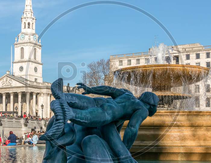 Fountain In Trafalgar Square