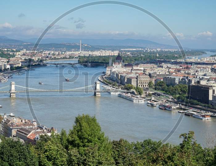View Of The River Danube In Budapest