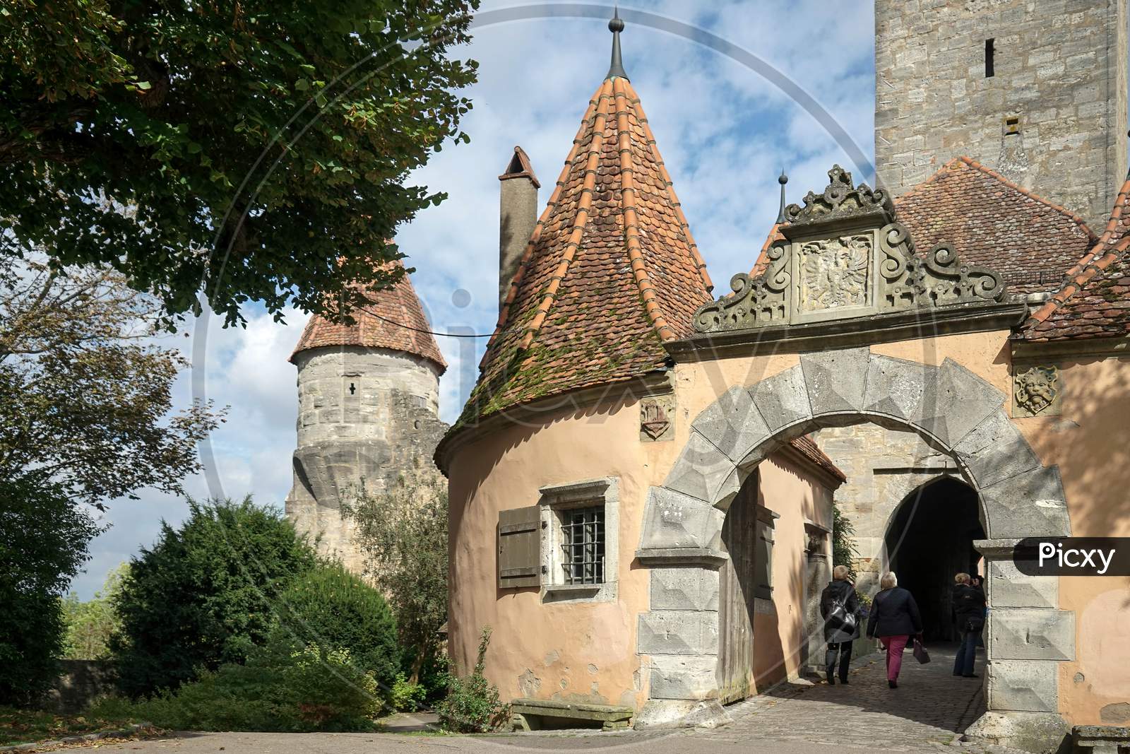 Entrance To Old City Of Rothenburg