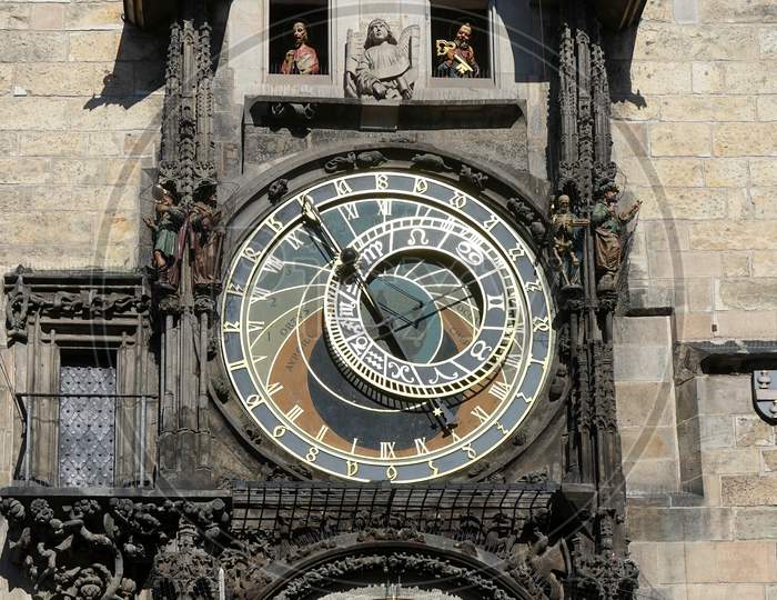 Astronomical Clock At The Old Town City Hall In Prague