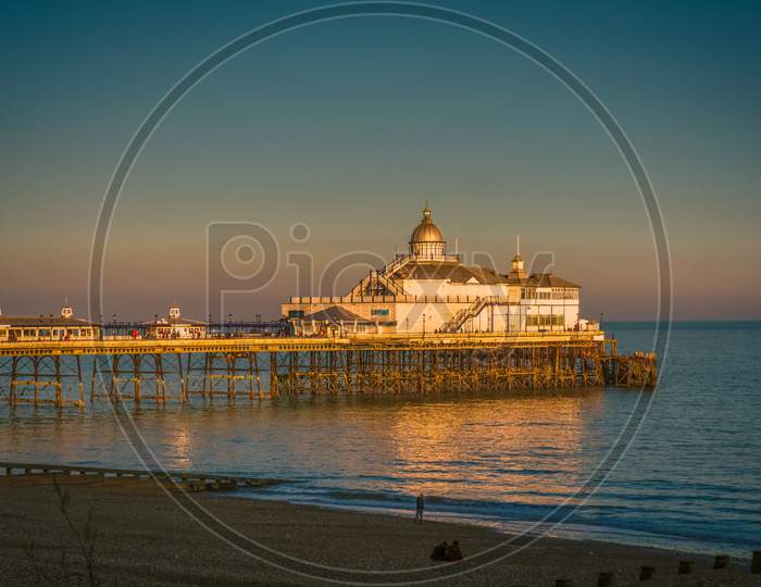 View Of Eastbourne Pier At Sunset