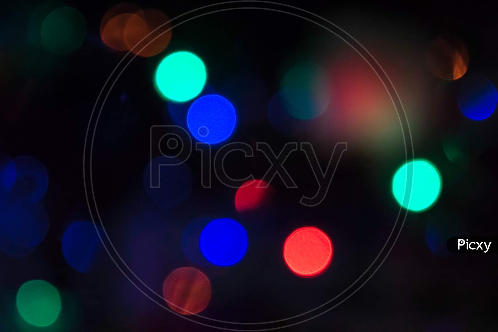 Out Of Focus Christmas Lights