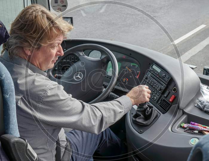 Coach Driver Working In Vienna