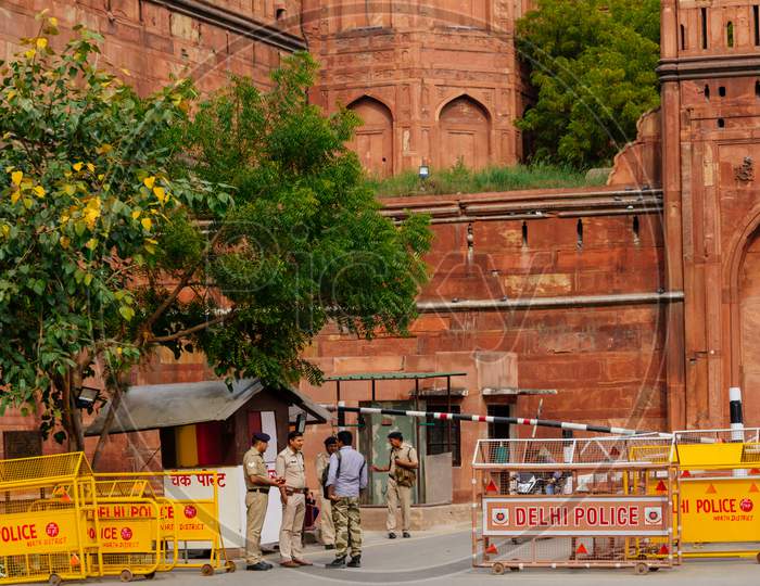 Entry Gate Of Red Fort (Lal Qila) Delhi - World Heritage Site. Delhi, India