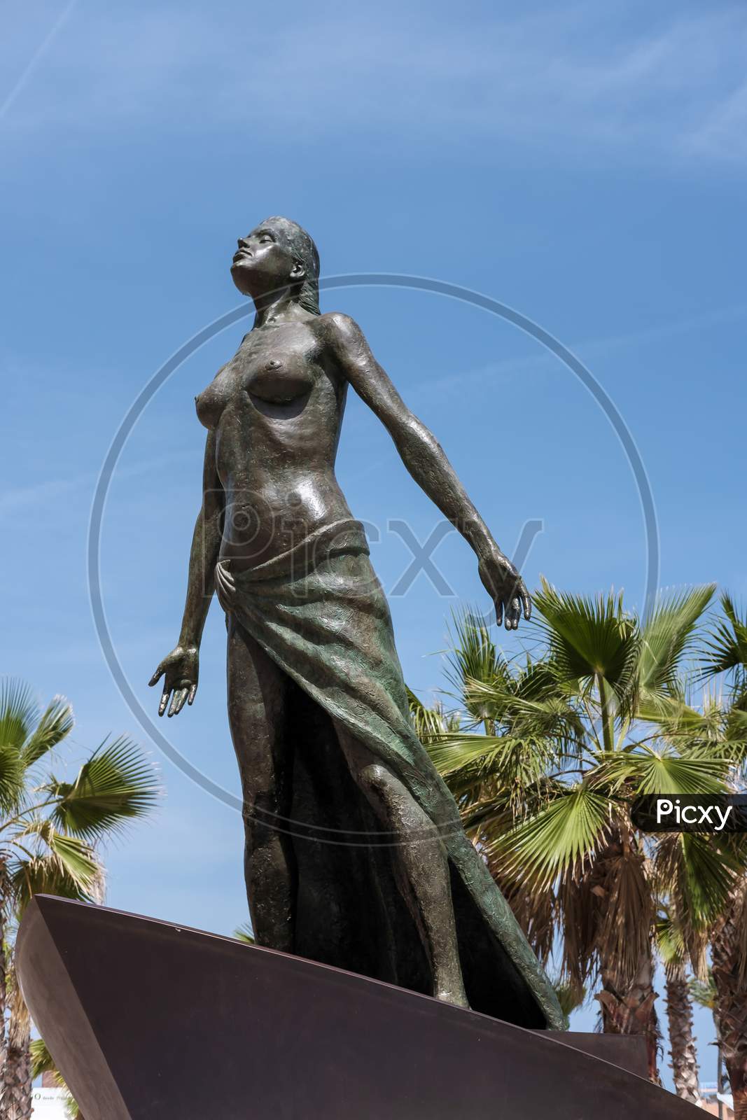 Lady Of The Sea Statue In Fuengirola