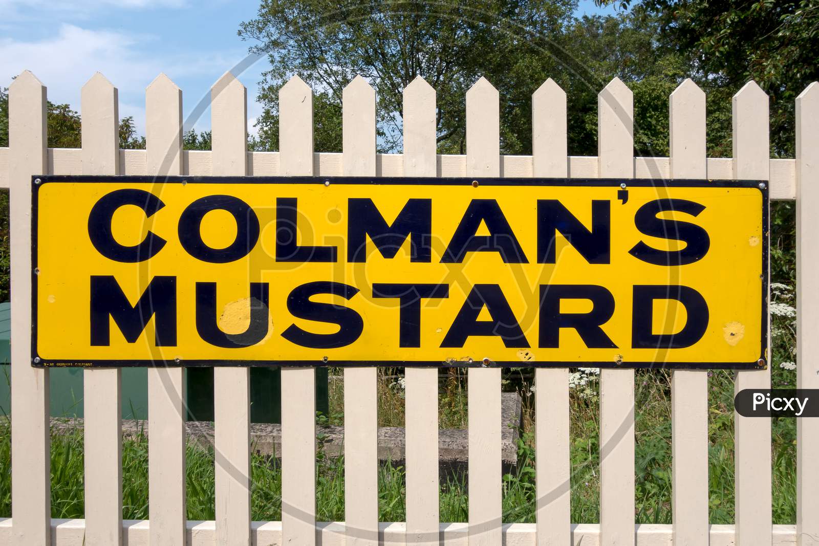 Colmans Mustard Sign At Sheffield Park Station