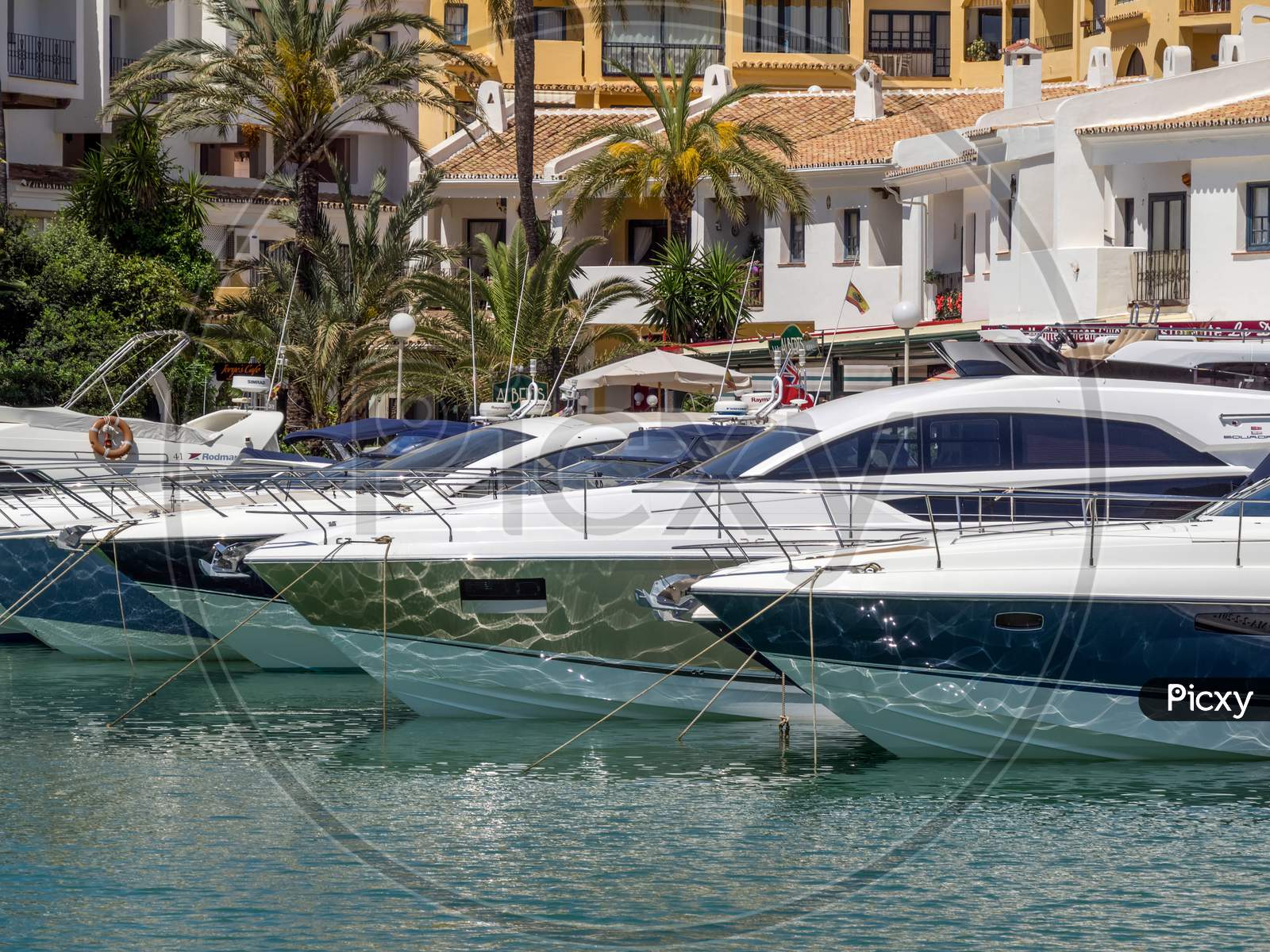 Cabo Pino, Andalucia/Spain - May 6 : Boats In The Marina At Cabo Pino. Malaga Province Andalucía Spain On May 6, 2014