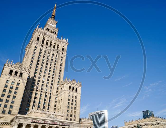 Palace Of Culture And Science In Warsaw Poland