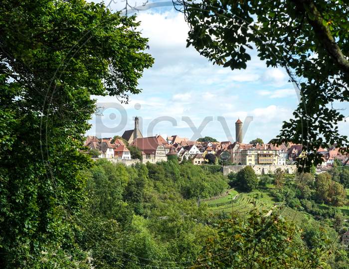 View Over The City Of Rothenburg