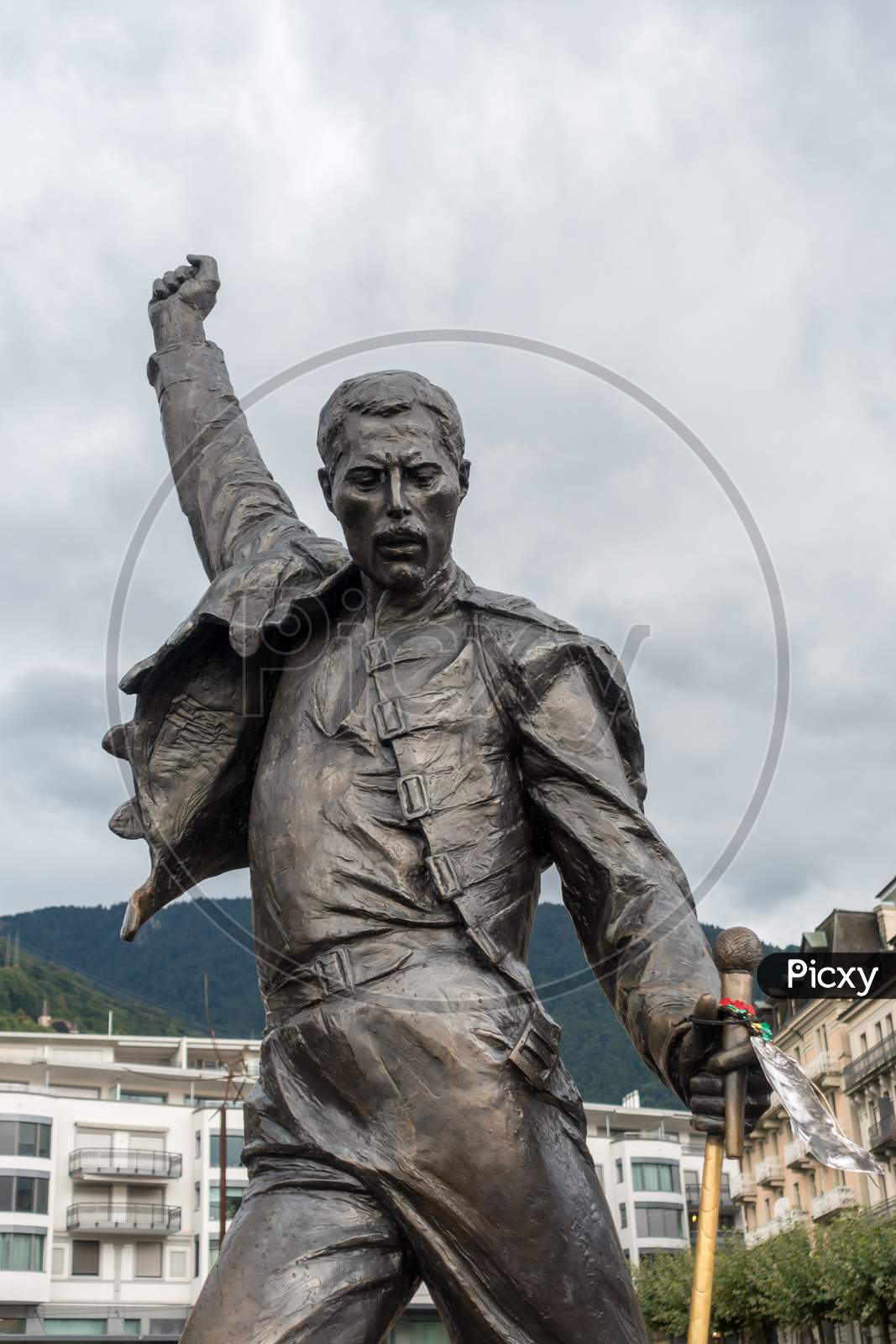 Statue Of Freddie Mercury In Montreux Switzerland