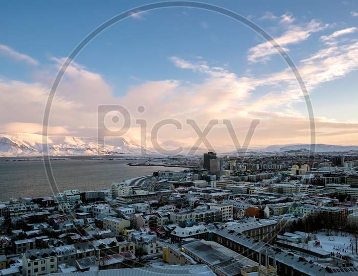View Over Reykjavik From Hallgrimskirkja Church