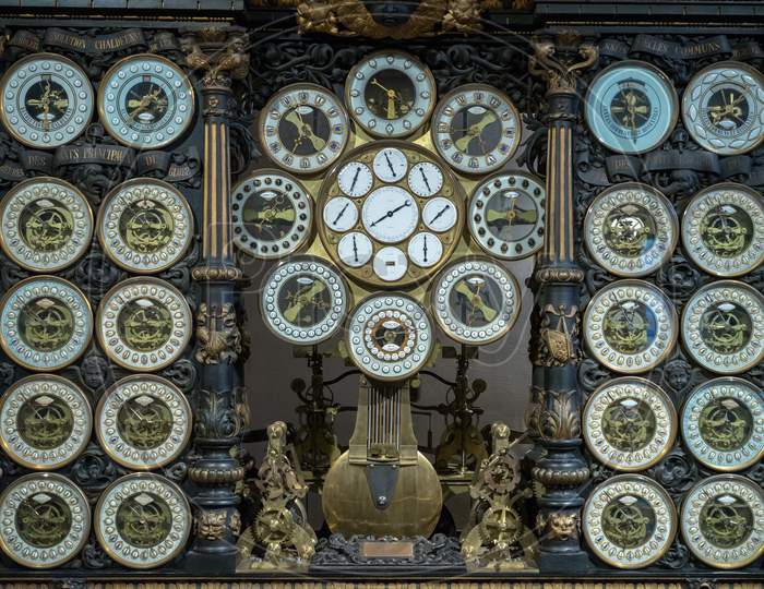 Astronomical Clock In Cathedral Of St Jean In Besancon France