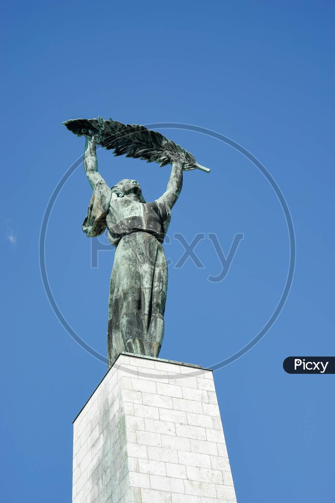 Part Of The Liberty Or Freedom Statue In Budapest