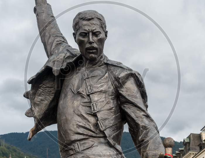 Statue Of Freddie Mercury In Montreux Switzerland