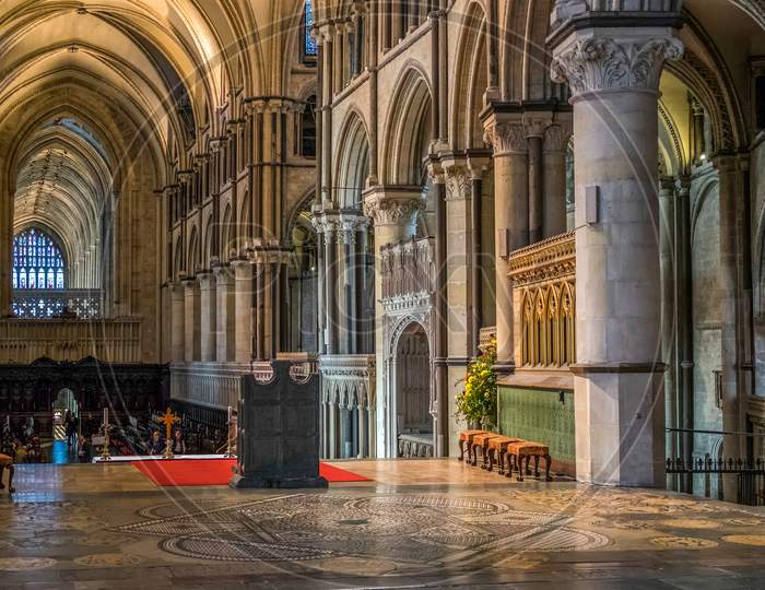 Interior View Of Canterbury Cathedral