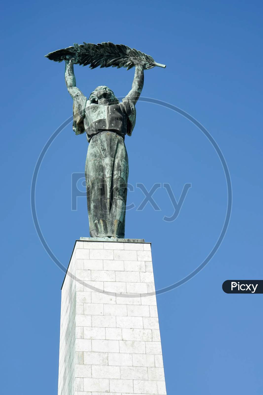 Part Of The Liberty Or Freedom Statue In Budapest