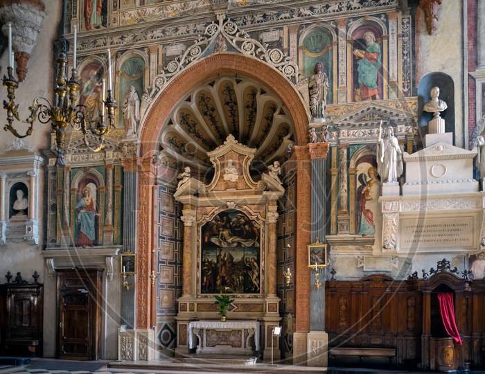 Interior View Of Verona Cathedral