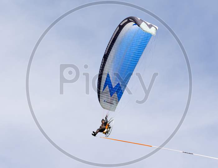 Powered Hang Glider At Shoreham Airshow