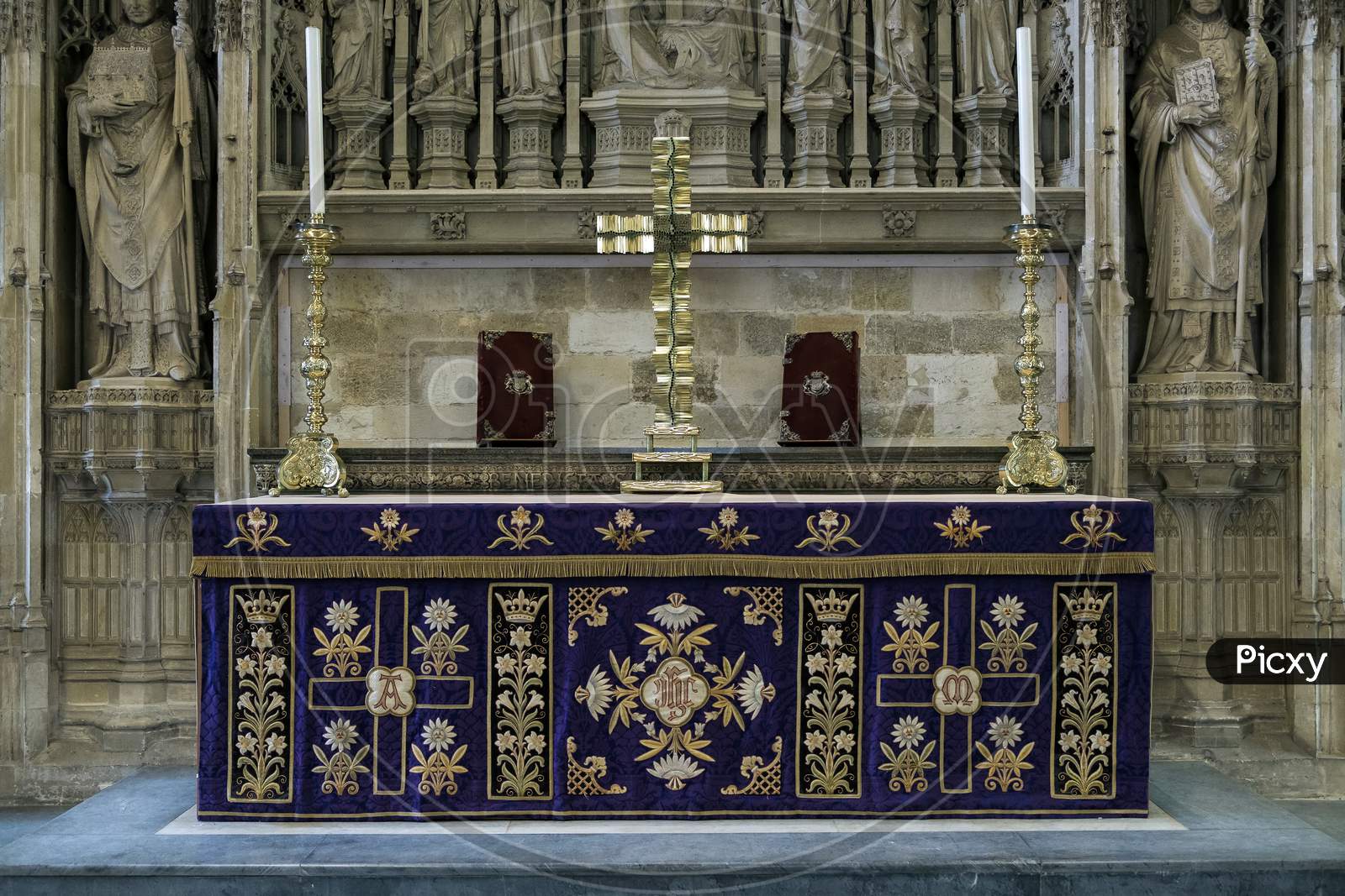 Altar In Winchester Cathedral