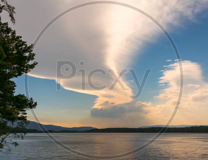 Unusual Cloud Formation Over Loch Garten