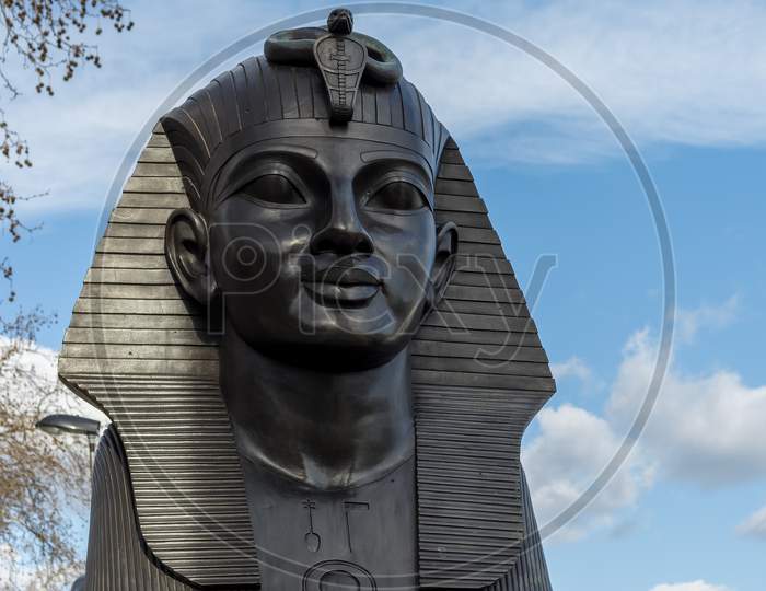 London, Uk - March 11 : The Sphinx On The Embankment In London On March 11, 2019