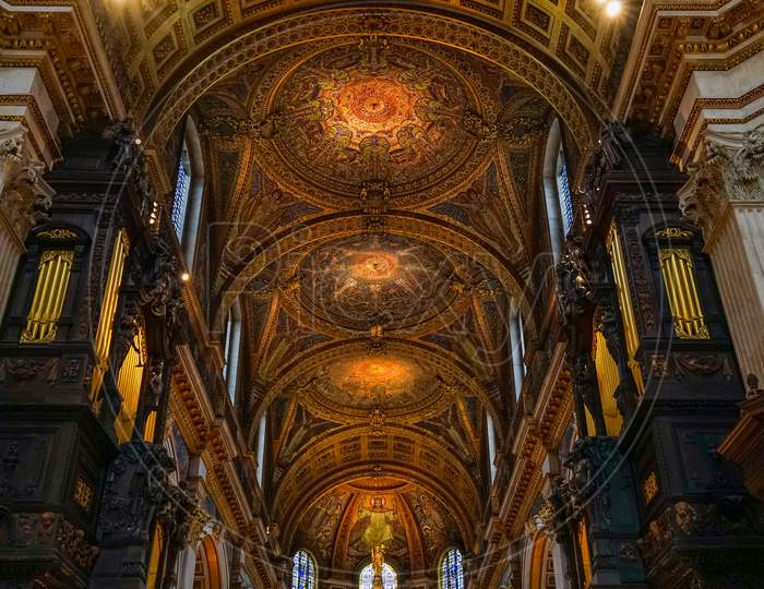 Interior View Of St Pauls Cathedral