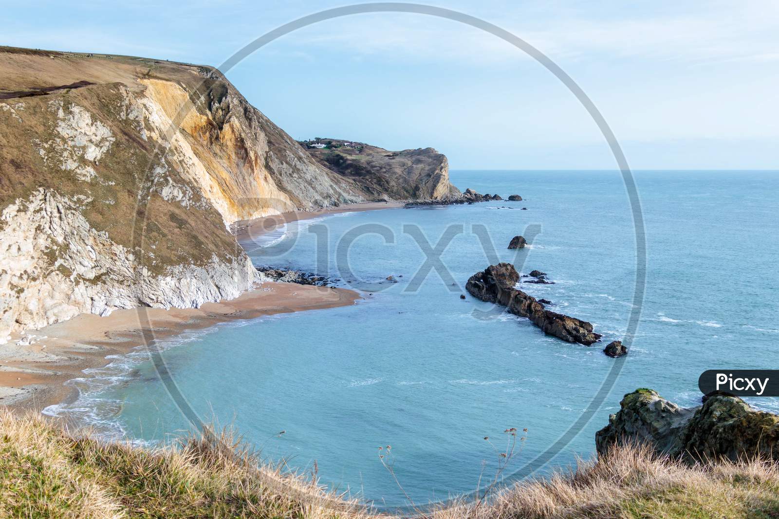 View Of The Jurassic Coastline In Dorset