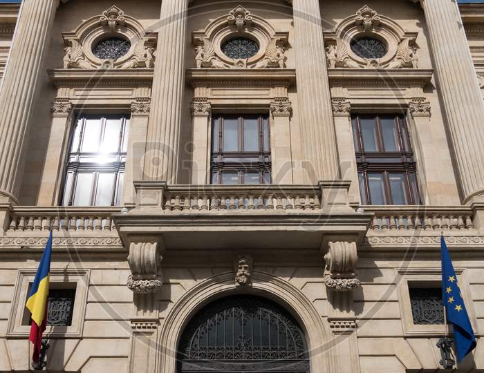 Bucharest/Romania - September 21 : Headquarters Of National Bank Of Romania In Bucharest Romania On September 21, 2018