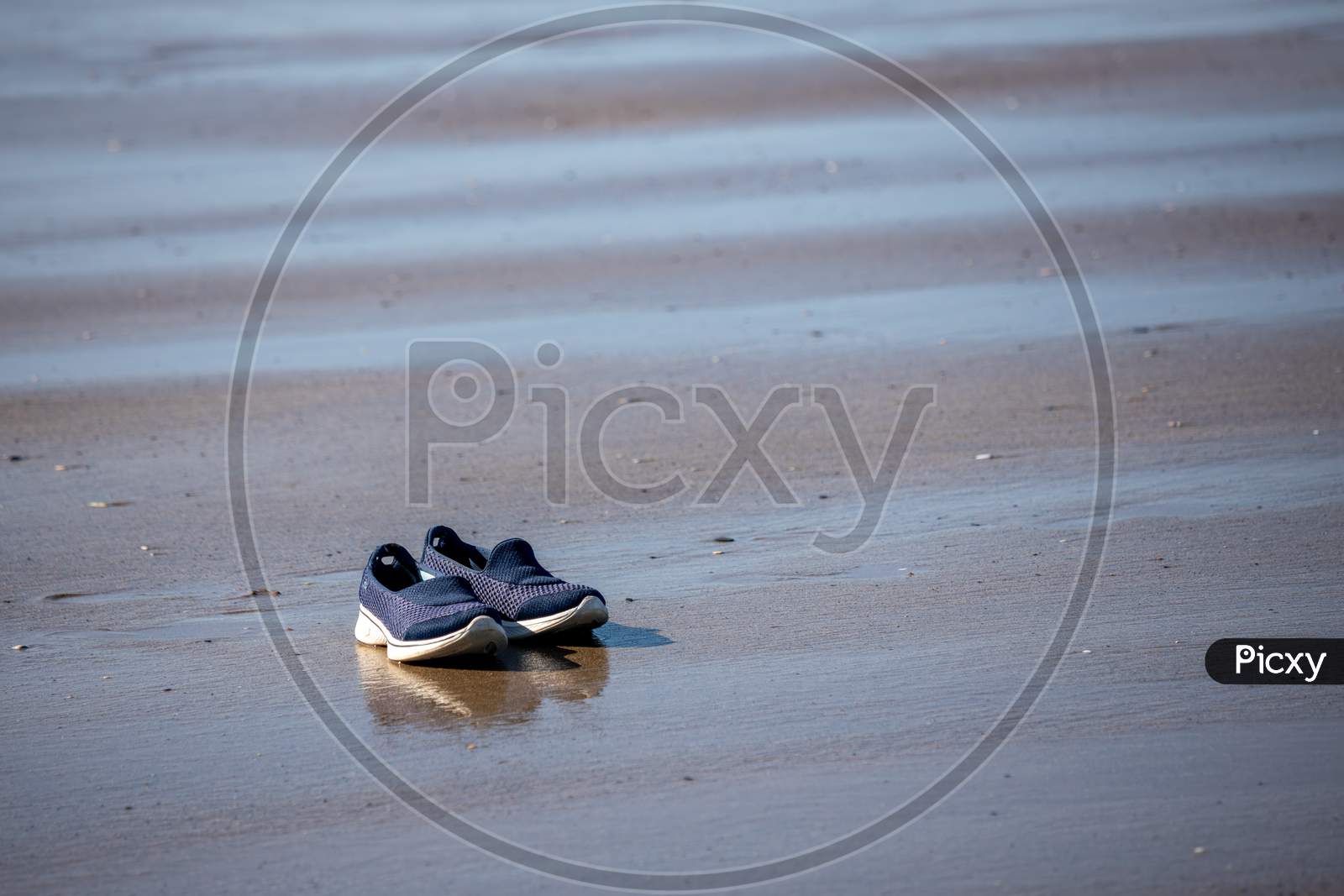 Abandoned Shoes On Broad Haven Beach